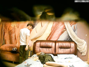 戴眼镜很文艺在校学生妹没想到叫闯这么浪 还让男友干快点 在床上你不是真心的爱我